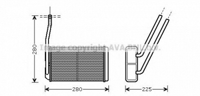 AVA QUALITY COOLING au6177 -  Теплообменник, отопление салона